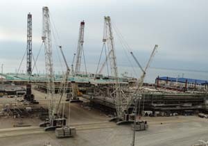 Bakü Şah Deniz 2 de  1028 tonluk ağır  hareket 