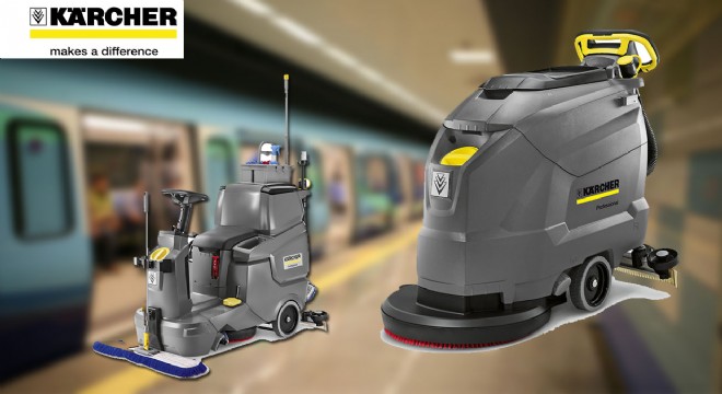 İstanbul Metrosu nun Temizliği Karcher Makineleriyle Sağlanıyor