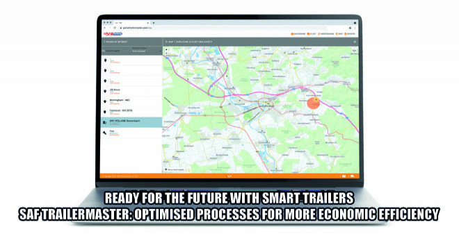 Ready For The Future With Smart Trailers SAF TrailerMaster:Optimised Processes For More Economic Efficiency