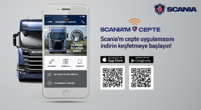 Scania’dan Yepyeni Mobil Uygulama Scania’m Cepte