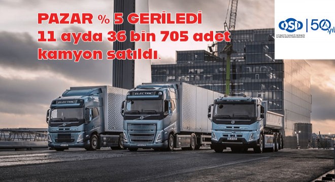 11 Ayda Ticari Araç Pazarı Yüzde 5 Geriledi