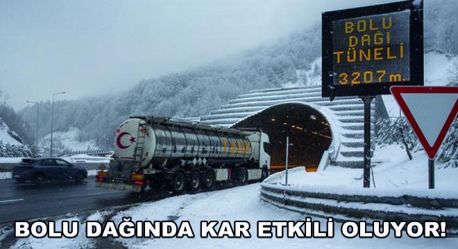 Bolu Dağında Kar Etkili Oluyor!