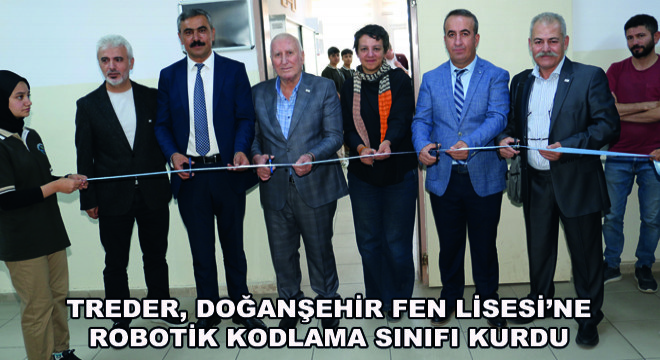 TREDER, Doğanşehir Fen Lisesi’ne Robotik Kodlama Sınıfı Kurdu