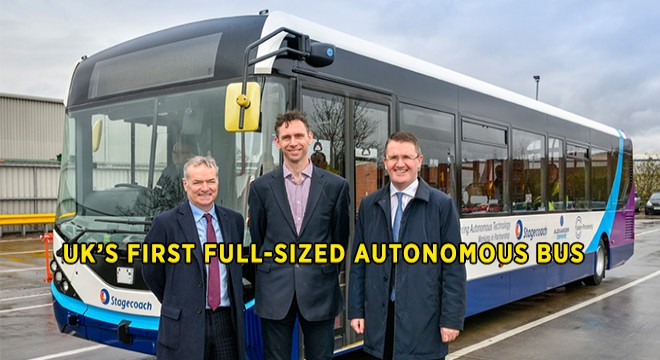 Uk S First Full Sized Autonomous Bus Begins Depot Trials