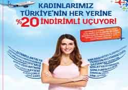 KADINLAR İNDİRİMLİ UÇACAK